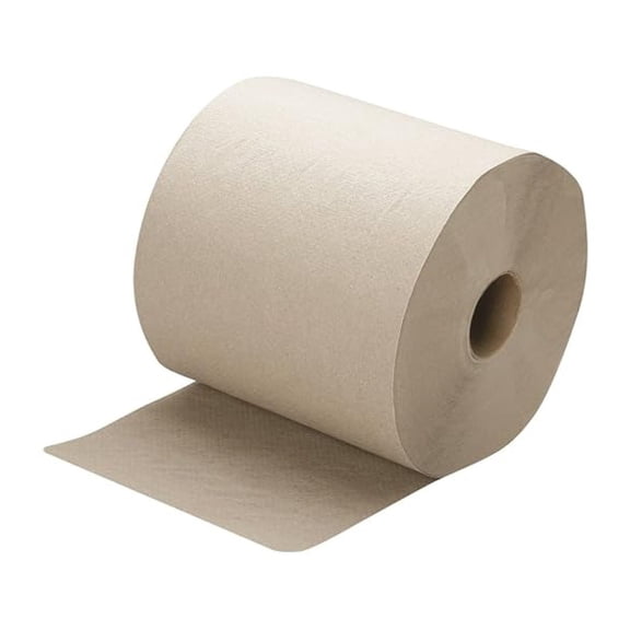 8540-01-591-5823 Recycled Fiber Single-Ply Continuous Roll Paper Towel, 800' Length x 8" Width, Natural (Box of 6)