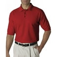 thumbnail image 1 of 8540 UltraClub Men's Whisper Piqué Polo - Cardinal - 3XL, 1 of 2