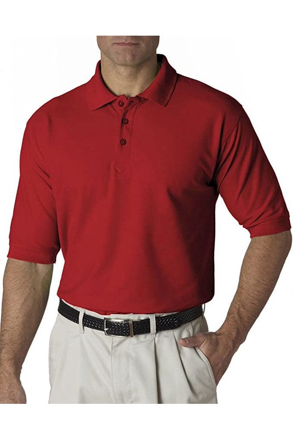 8540 UltraClub Men's Whisper Piqué Polo - Cardinal - XL