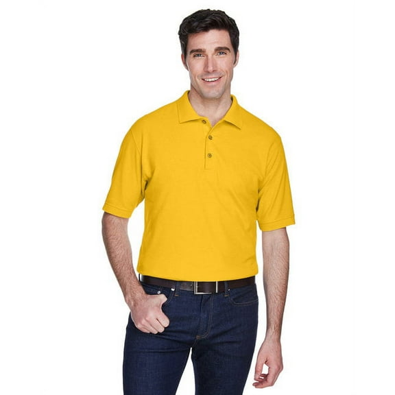 8540 UltraClub Men's Whisper Pique Polo Gold S