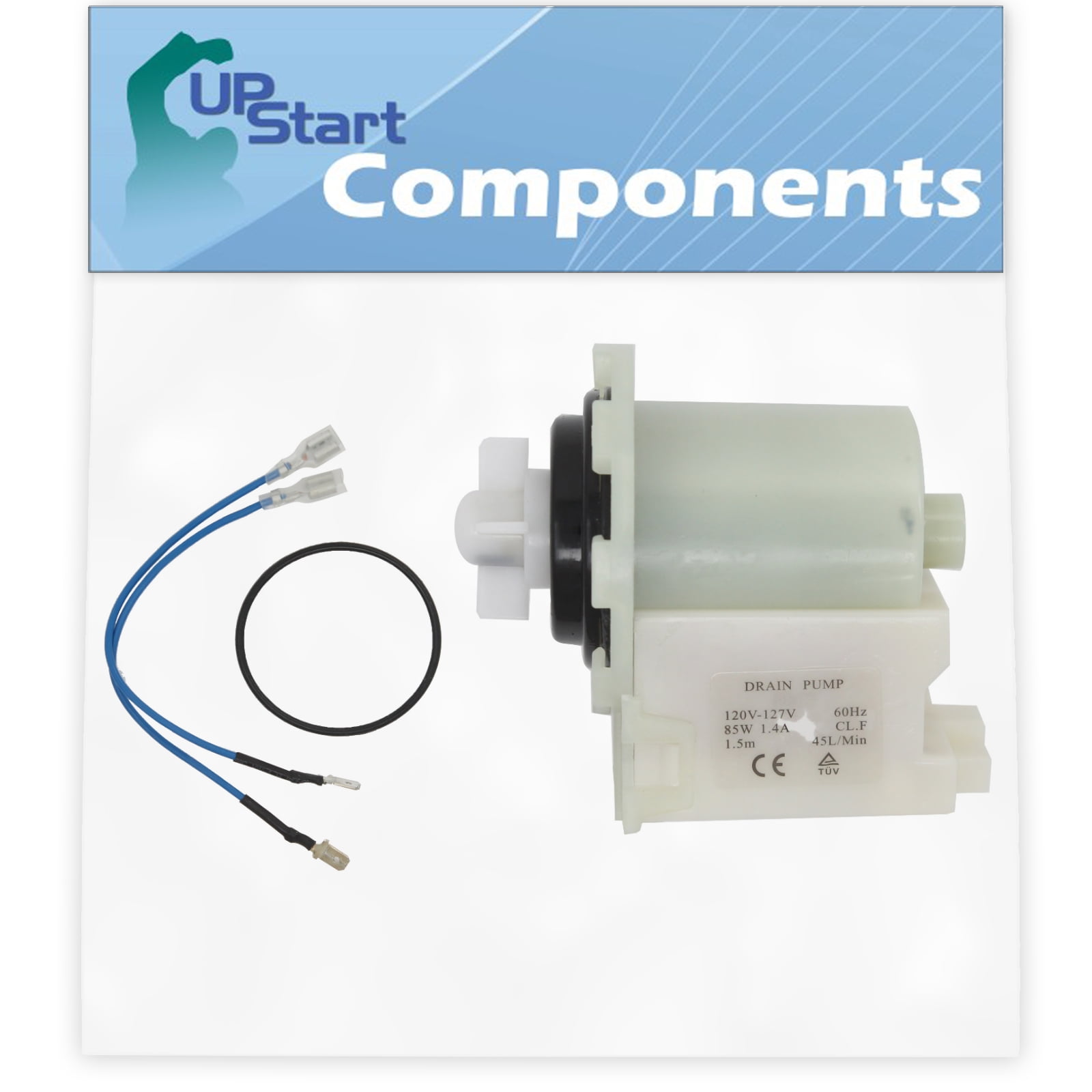 8540024 Washer Drain Pump Motor Only Replacement for Whirlpool WFW8300SW03 Washing Machine - Compatible with 8540024 Water Pump - UpStart Components Brand