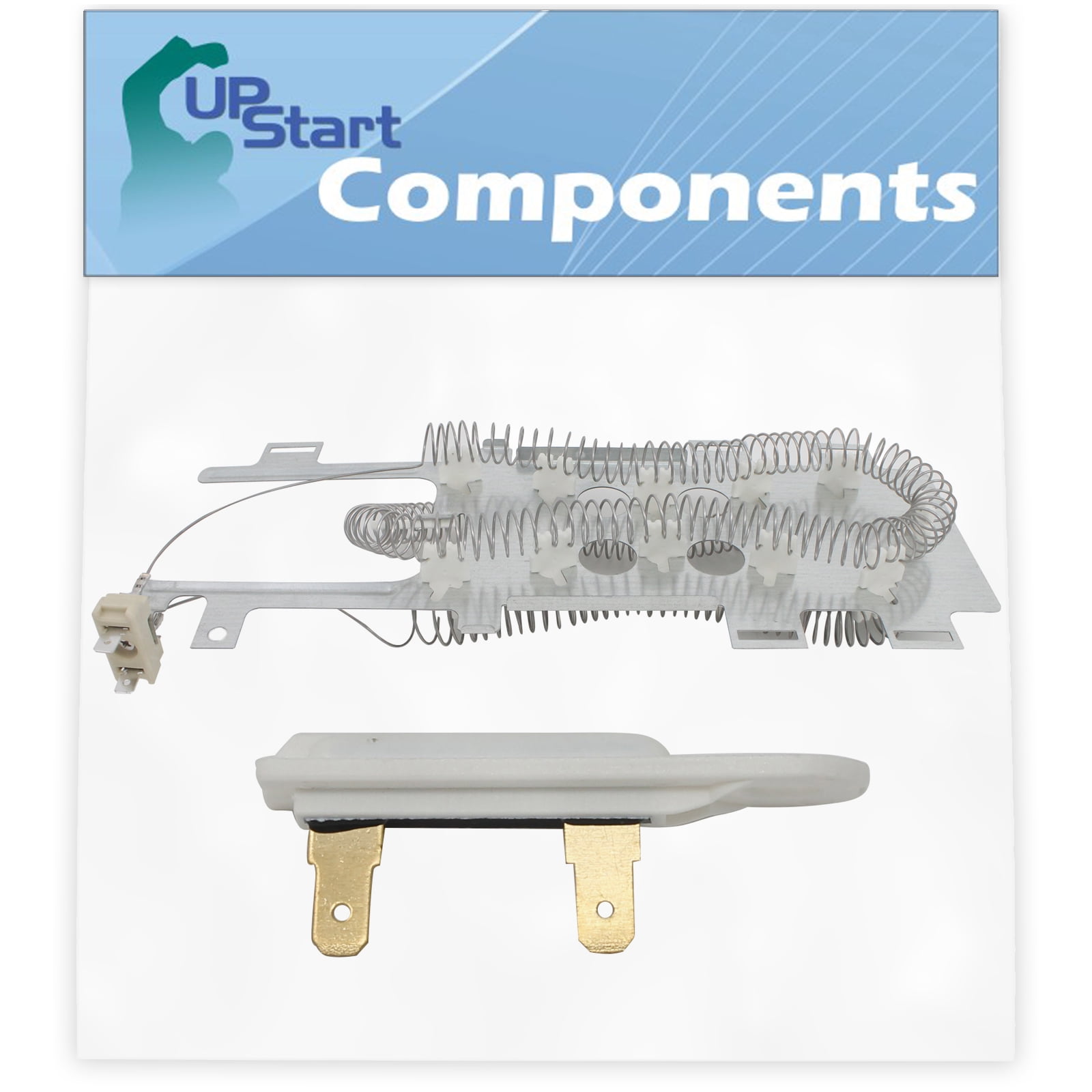 8544771 Dryer Heating Element & 3392519 Thermal Fuse Replacement for Kenmore / Sears 11087089601 Dryer - Compatible with WP8544771 & WP3392519 Heater Element & Thermal Fuse Kit