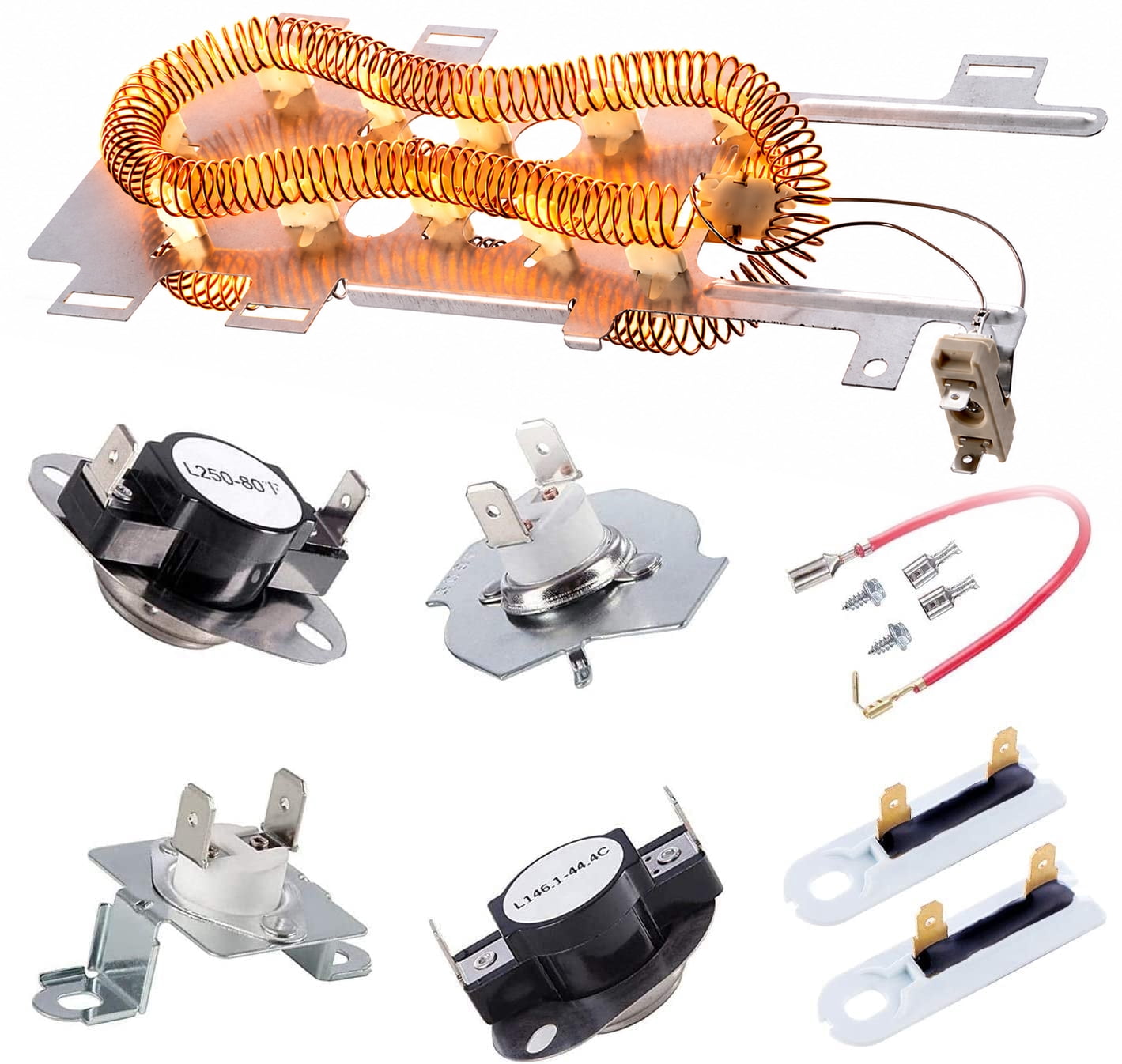 Upgraded 8544771 Dryer Heating Element 279816 Thermostat 279973 3392519 Thermal Fuse Compatible With Whirlpool Maytag Kenmore