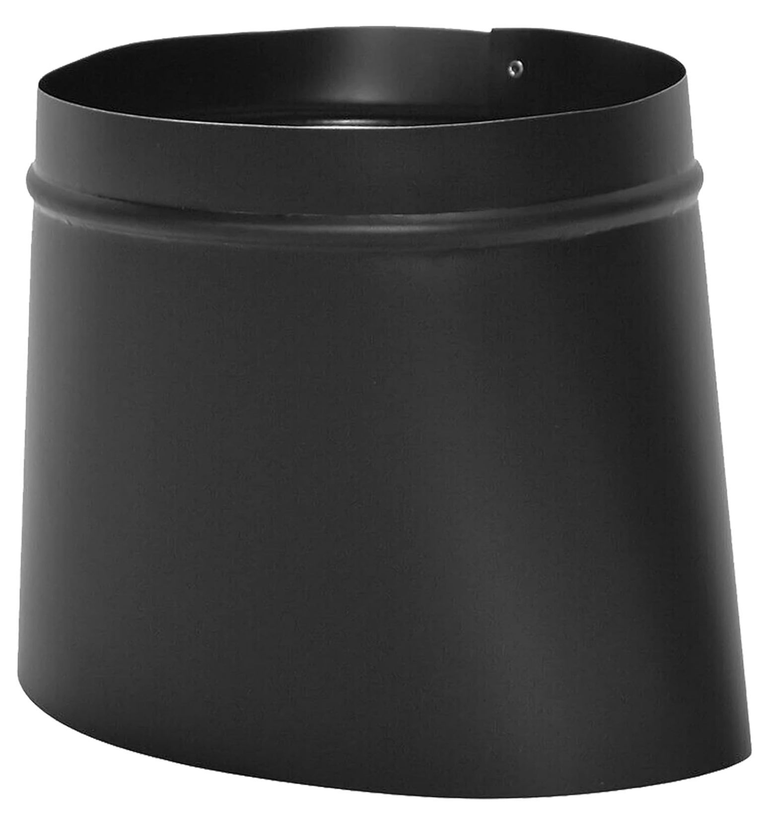 8545485 For BM0039 Stove Pipe Black Oval To Round Connector 1 4 X 9 1 2 8545485-for-bm0039-stove-pipe-black-oval-to-round-connector-1-4-x-9-1-2