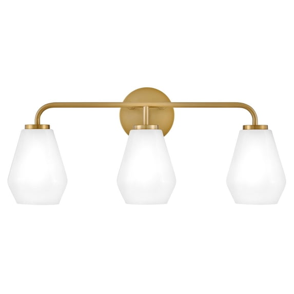 85503LCB Lark Gio - 30W 3 LED Bath Vanity-10.25 Inches Tall and 24 Inches Wide-Lacquered Brass Finish