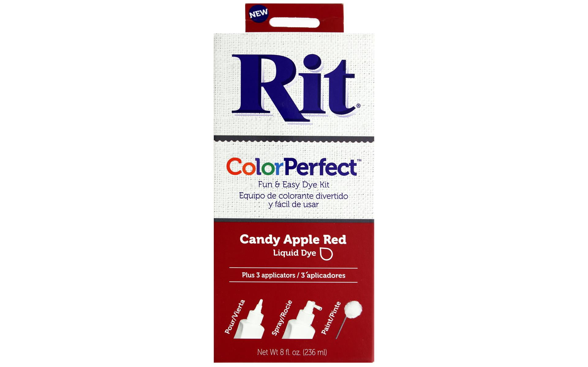 85717 RIT DYE KIT COLOR PERFECT 8OZ APPLE RED - Walmart.com