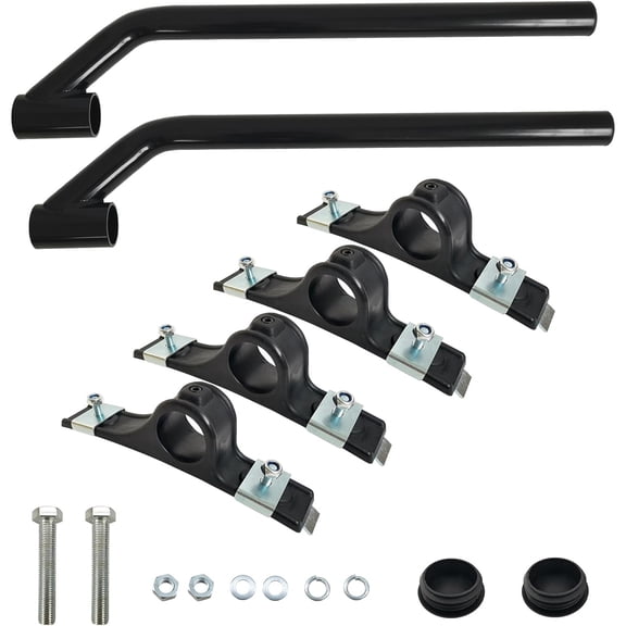 8591000 Fender Mounting Bracket Mount Kit Fit for 19.5"-24.5" Dual Dump Flatbed Rear Wheels Semi Trailers Trucks 8590195 8590245 Poly Fender
