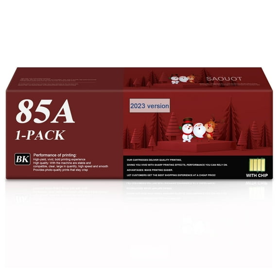 85A Black Toner Cartridge | Compatible for HP Pro P1102 M1132 P1109w P1102w M1212nf M1213nf M1219nf MFP Printer | CE285A