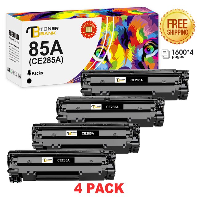 HP 85A CE285A 4 Pack Toner Cartridge Compatible for LaserJet Pro P1102w ...