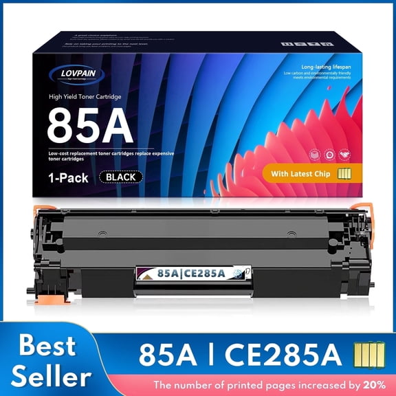 85A CE285A Toner Cartridge (1-Pack) Black Compatible for 85A Pro P1102W P1109W M1212NF M1217NFW Printer