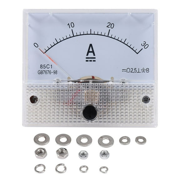 85C1-A Dc Analog Ampere Meter Panel Meter Gauge 30A Amp Gauge Current Mechanical Ammeters