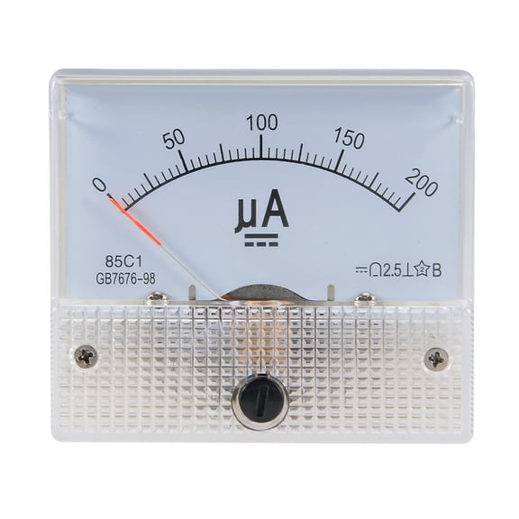 Unique Bargains 85C1 Analog Current Panel Meter DC 3A Ammeter for Circuit Testing Ampere Tester Gauge Round Mounting Base 1Pcs