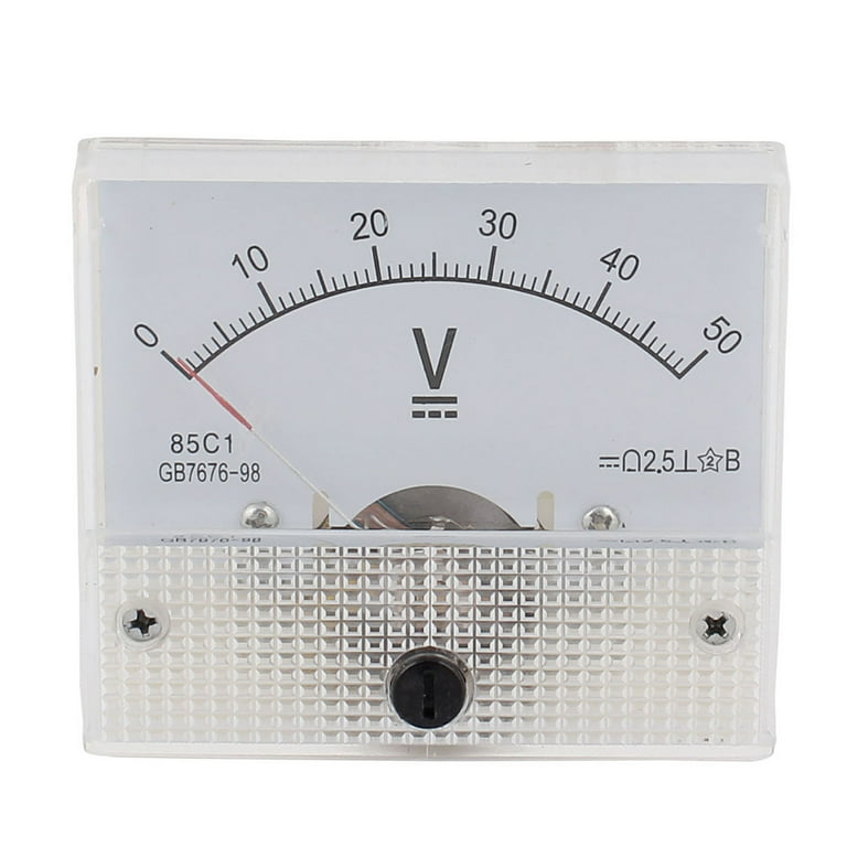 85C1 Class 2.5 Accuracy DC 0-50V Accurate Analog Voltmeter Volt Meter White