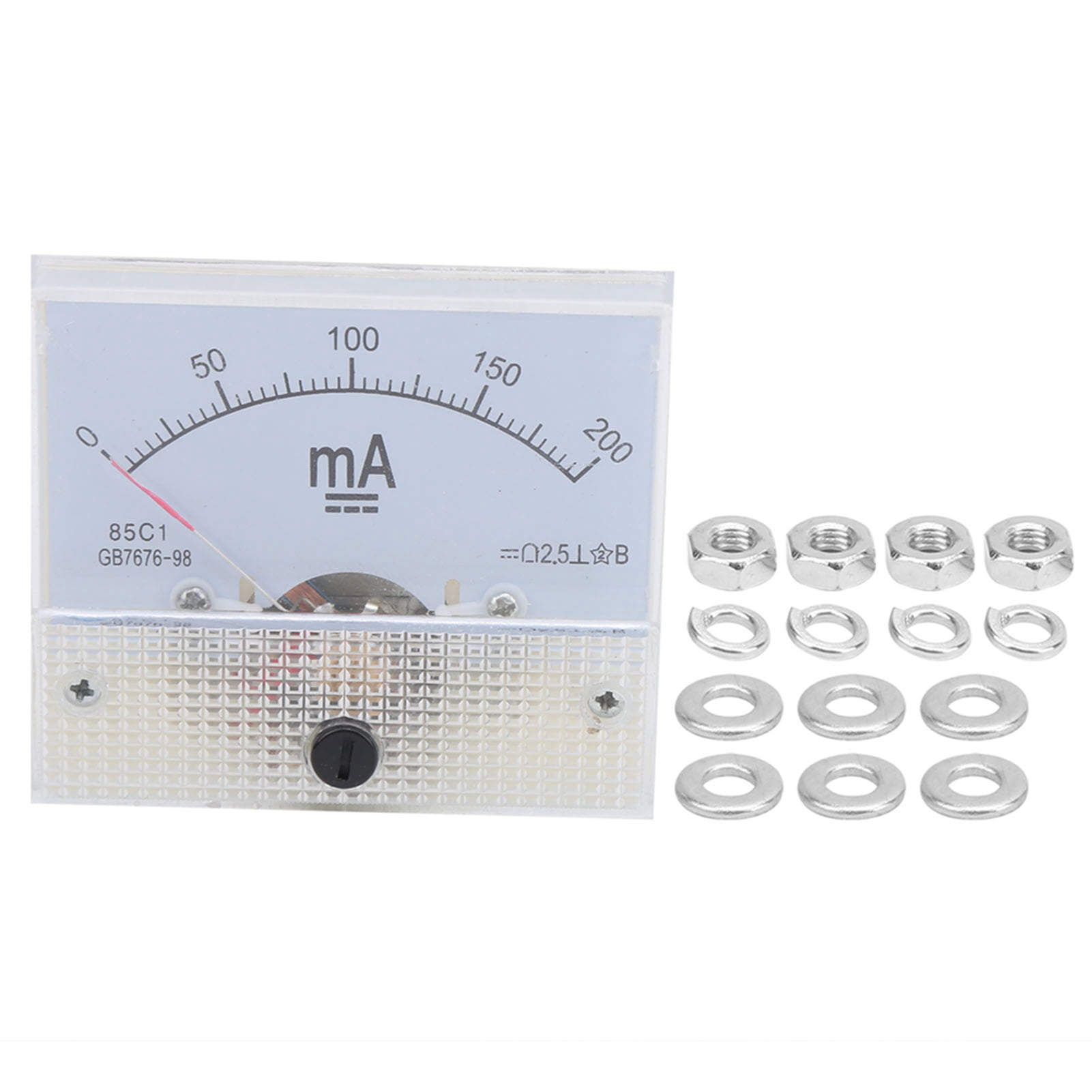 85C1 DC 0200MA Pointer DC Ammeter Head Ampere Meter Gauge Current