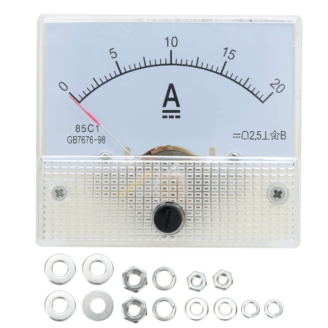 85C1 DC 020A Pointer Ammeter Head Electrical Circuit Current Measuring