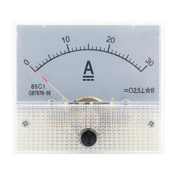 85C1-DC 30A DC Voltmeter Pointer Analog Ammeter Panel Meter