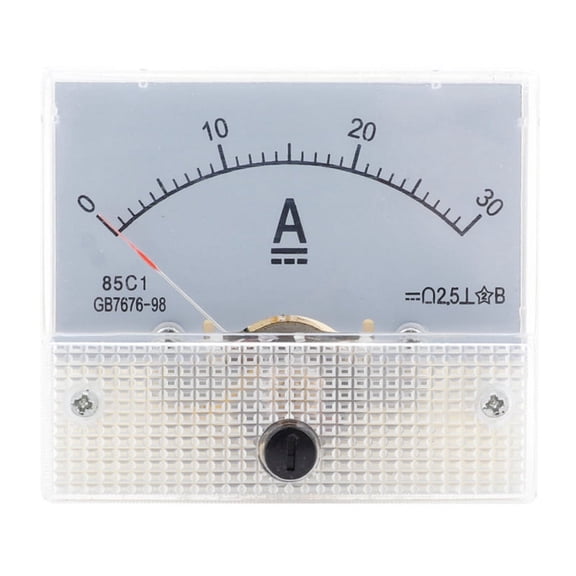 85C1-DC 30A DC Voltmeter Pointer Head Analog Ammeter Panel Meter y20456