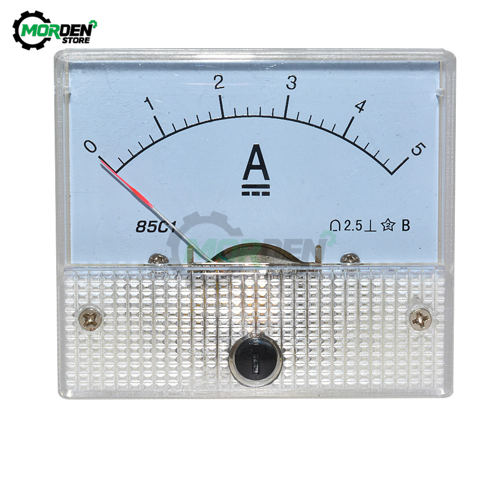 85C1 DC Analog Panel Voltmeter Ammeter Amp Volt Meter Gauge 030V 050V
