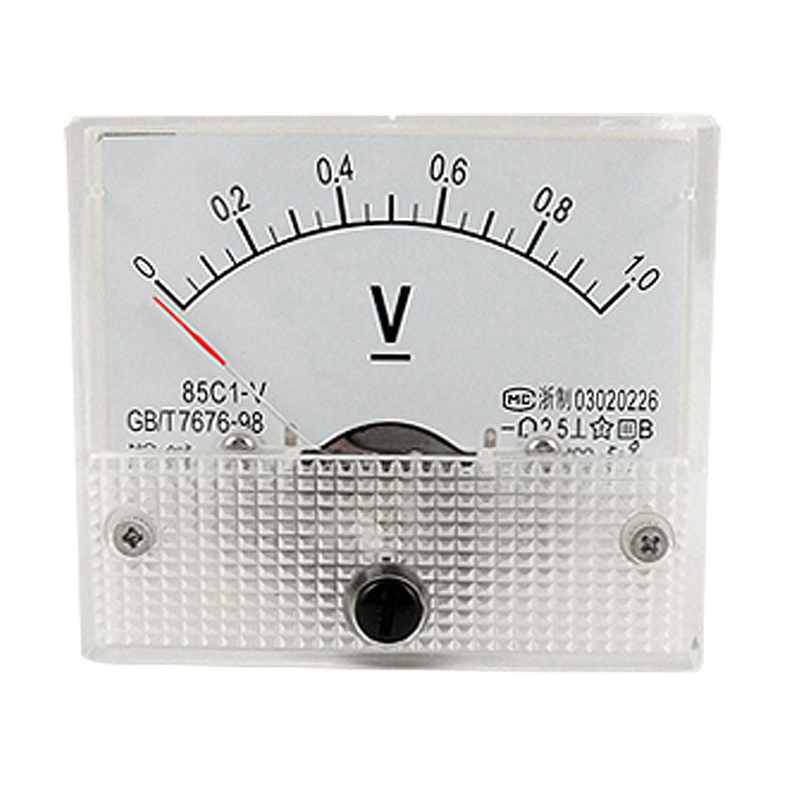 85C1 Fine Tuning Dial Analog Voltage Panel Meter Voltmeter DC 0-1V
