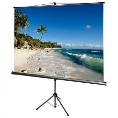 85IN ACCUSCREENS TRIPOD SCREEN MATTE WHITE 1:1 60X60IN W/ KEYSTONE