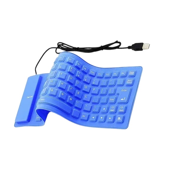 85Keys USB Wireds Silicone Keyboards Rolls up Flexible Silents Keyboards for Notebook and