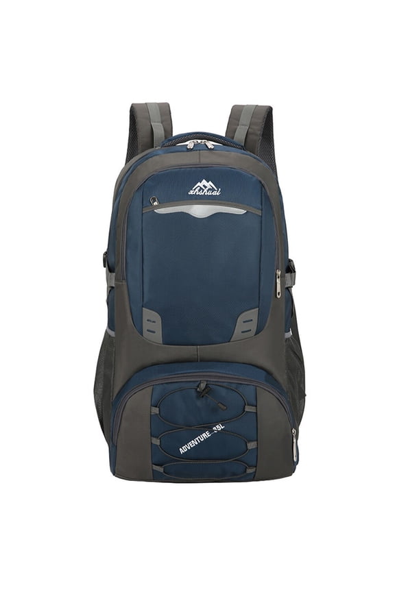 ‌85L Nylon Waterproof Backpack - Outdoor Rucksack, Camping Hiking Bag, Travel Backpack (Dark Blue)