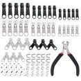 thumbnail image 1 of 85PCS Zipper Repair Kit Multiple Sliders, Durable Install Plier, Versatile Application, 1 of 9
