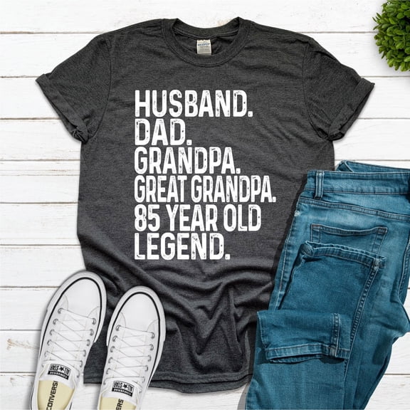 85Th Birthday Legend T-Shirt: Husband Dad Grandpa Great Grandpa 85 Year Old Legend Gift, Vintage T-Shirt - All Sizes S-5Xl, Gategoo