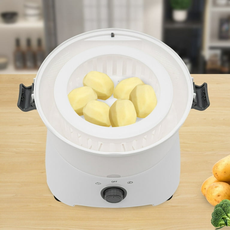 85W Electric Spin Potato Peeler Automatic Fruit Vegetable Peeler 1-Button  Drive(ABS+PS+PP) 