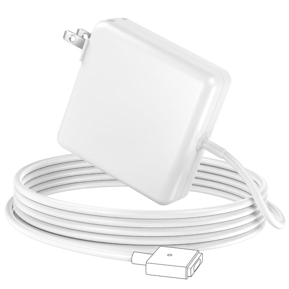 85W Magnetic T-Tip Power Adapter, Replacement Charger for MacBook Pro 13" 15"17" (2012-2017)