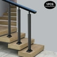 thumbnail image 1 of 85cm Balusters Spndles Metal Stair Railing Spindles Fence Satin Black Iron, 1 of 10