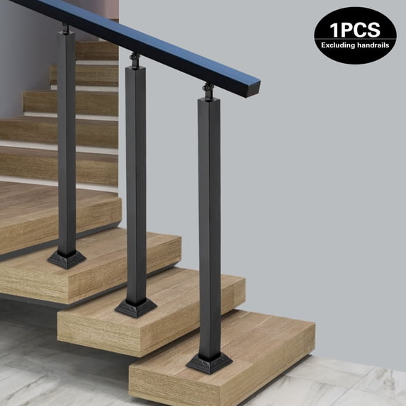85cm Balusters Spndles Metal Stair Railing Spindles Fence Satin Black Iron