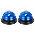 thumbnail image 1 of 85mm(3.35") Desk Bell Steel Electroplating Blue 2 Pack, 1 of 5