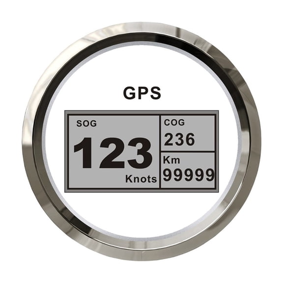 85mm Boat GPS Speedometer Digital LCD Speed Gauge SOG COG Knots Compass With GPS Antenna For Marine Truck Car Motorcycle ,Vibration