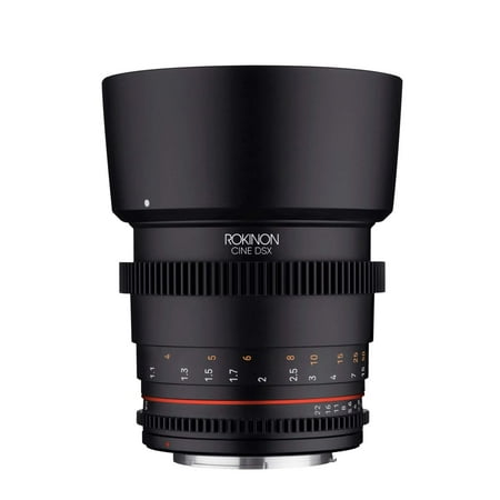 Rokinon - CINE DSX 85mm T1.5 Cinema Lens for Canon EF - Black