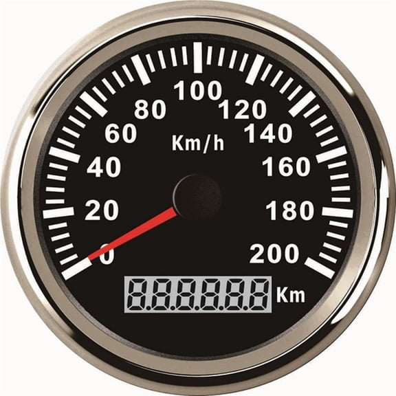 85mm Waterproof GPS Speedometer 120 km/h 200 Km/h Speed Meter Gauge for Car Motor Motorcycle Marine With Backlight ,Easy to Install