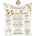 thumbnail image 1 of 85th Birthday Gifts Blanket, 85th Birthday Gifts for Women, 85th Birthday Decorations for Women, Gifts for 85 Year Old Woman, 85th Birthday Gift Ideas for Mom Wife Sister Grandmother (50" X 60"), 1 of 6