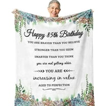 85th Birthday Gifts for Women/Men,85 Years Old Birthday Decoration Gift,85th Birthday Gifts for Mom/Dad/Grandma,Gift for 85 Year Old Woman/Man Born in 1937 Blanket 60X50in