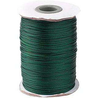 CCINEE 1mm Polyester Waxed Cord 30 Colors Beading Thread Stretch String for Bracelet Making 492 Feet, Fire