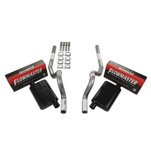 86-04 Ford Mustang 2.5" Dual Exhaust Kit Flowmaster 40 Series Rear Exit No Tip