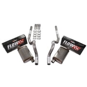 86-04 Ford Mustang 2.5 Dual Exhaust Kit Flowmaster Flow FX Rear Exit No Tip