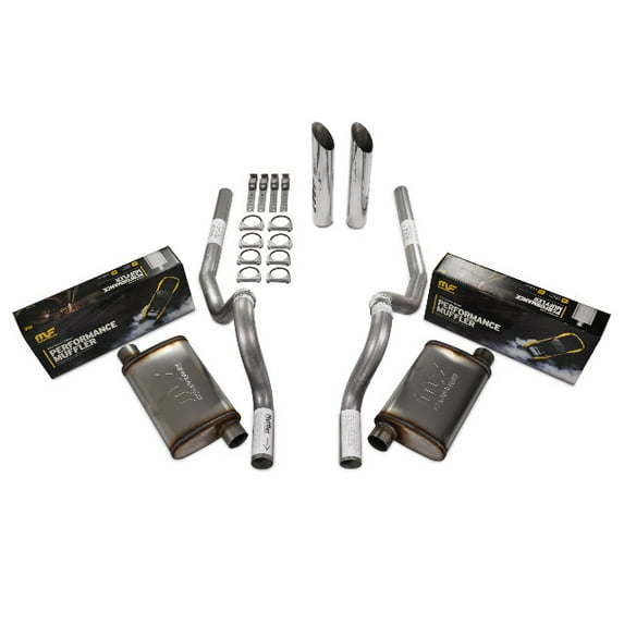 86-04 Ford Mustang 2.5" Dual Exhaust Kit Magnaflow Stainless Rear Exit SW Tip