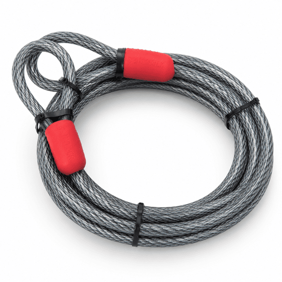 86.6 Inch Triple Braided Steel Bike Cable Lock with Protective Coating