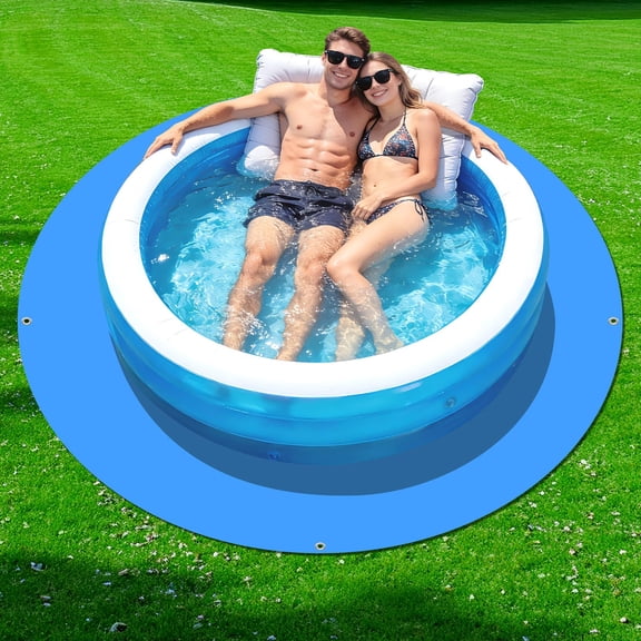 86.6" Round Tarp Protective Liner for Inflatable Tanning Pool Lounger Floats