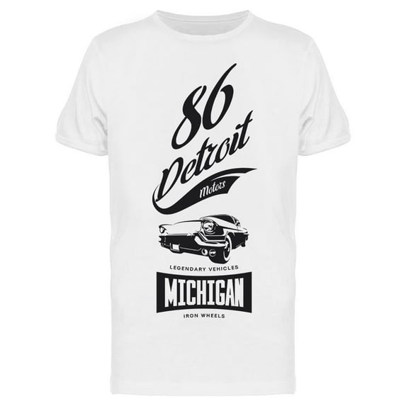 86 Detroit T-Shirt Men -Image by Shutterstock, Male Small