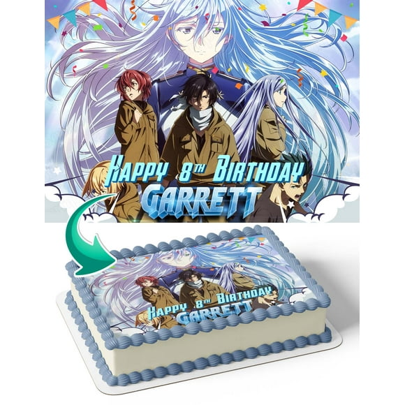 86 Eighty Six Anime Edible Image Cake Topper Personalized Birthday Sheet Decal Banner 1/4 Sheet