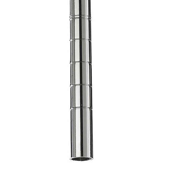 Metro 5688800 86 in. Super Erecta Site Select Mobile-Ready Industrial Wire Shelving Post - Chrome