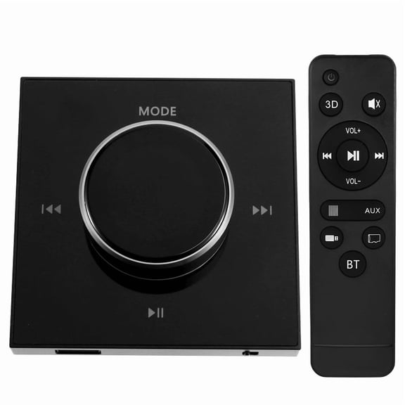 86 Hi-Fi Professional Smart Wall-Mounted Stereo Background Music Controller Bluetooth Mini In-Wall Amplifier Black