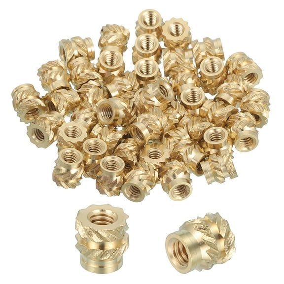 86 Pcs Threaded Inserts, M2 Brass Heat Set Insert for 3D Printing, M2x4x4mm