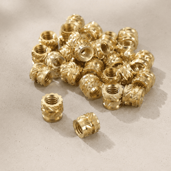 86 Pcs Threaded Inserts, M3 Brass Heat Set Insert for 3D Printing and Plastic Material Female Knurled Insert Nuts for Laptops Electronic Products, M3x4.5x4.5mm